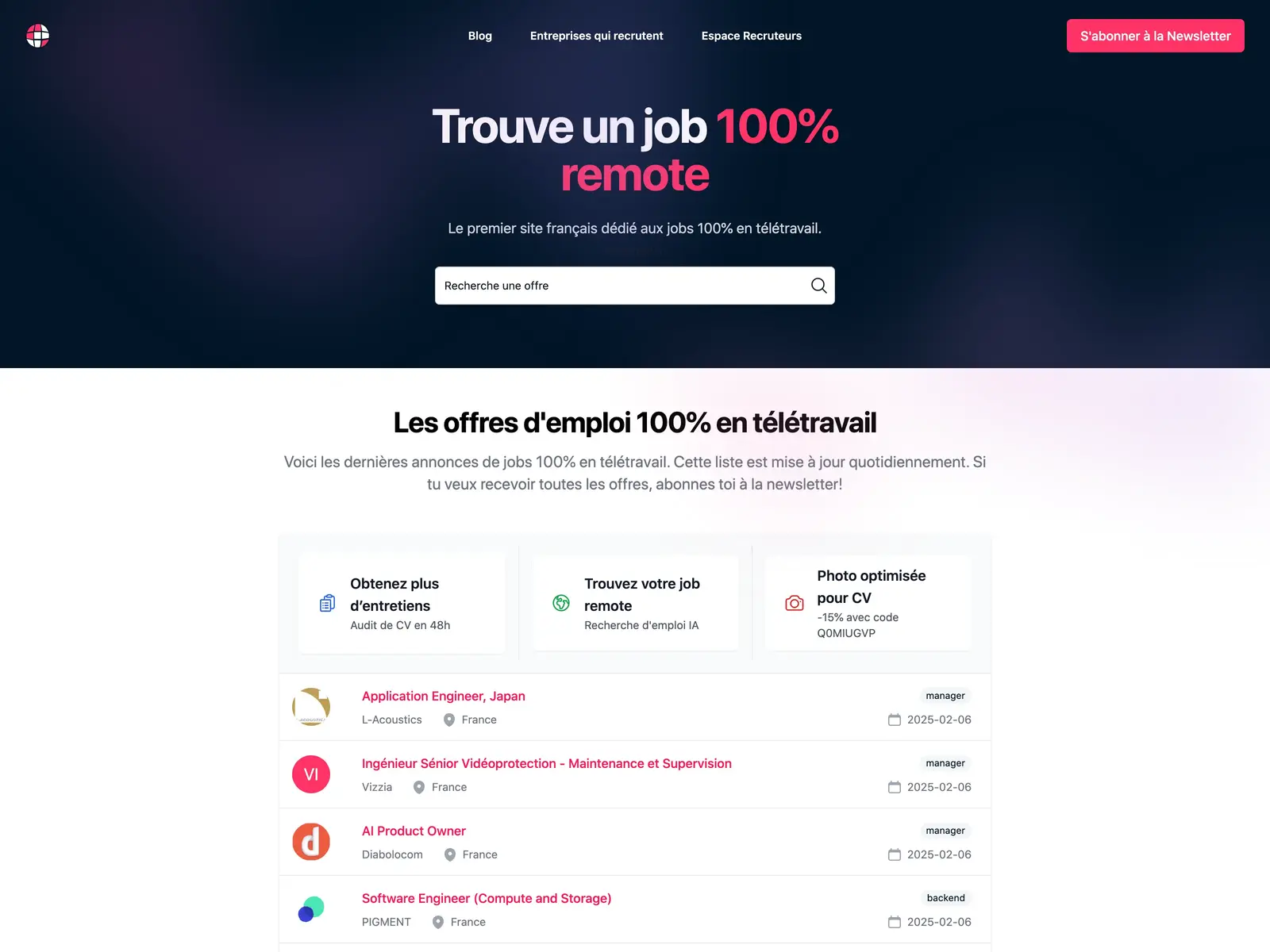 Screenshot of RemoteFR