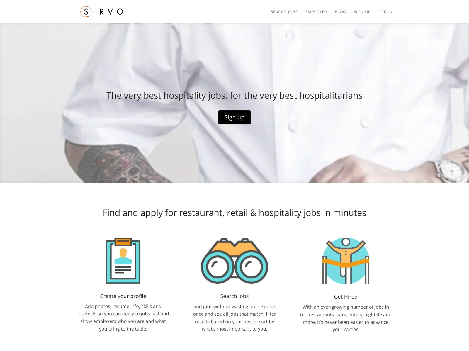 Screenshot of Sirvo