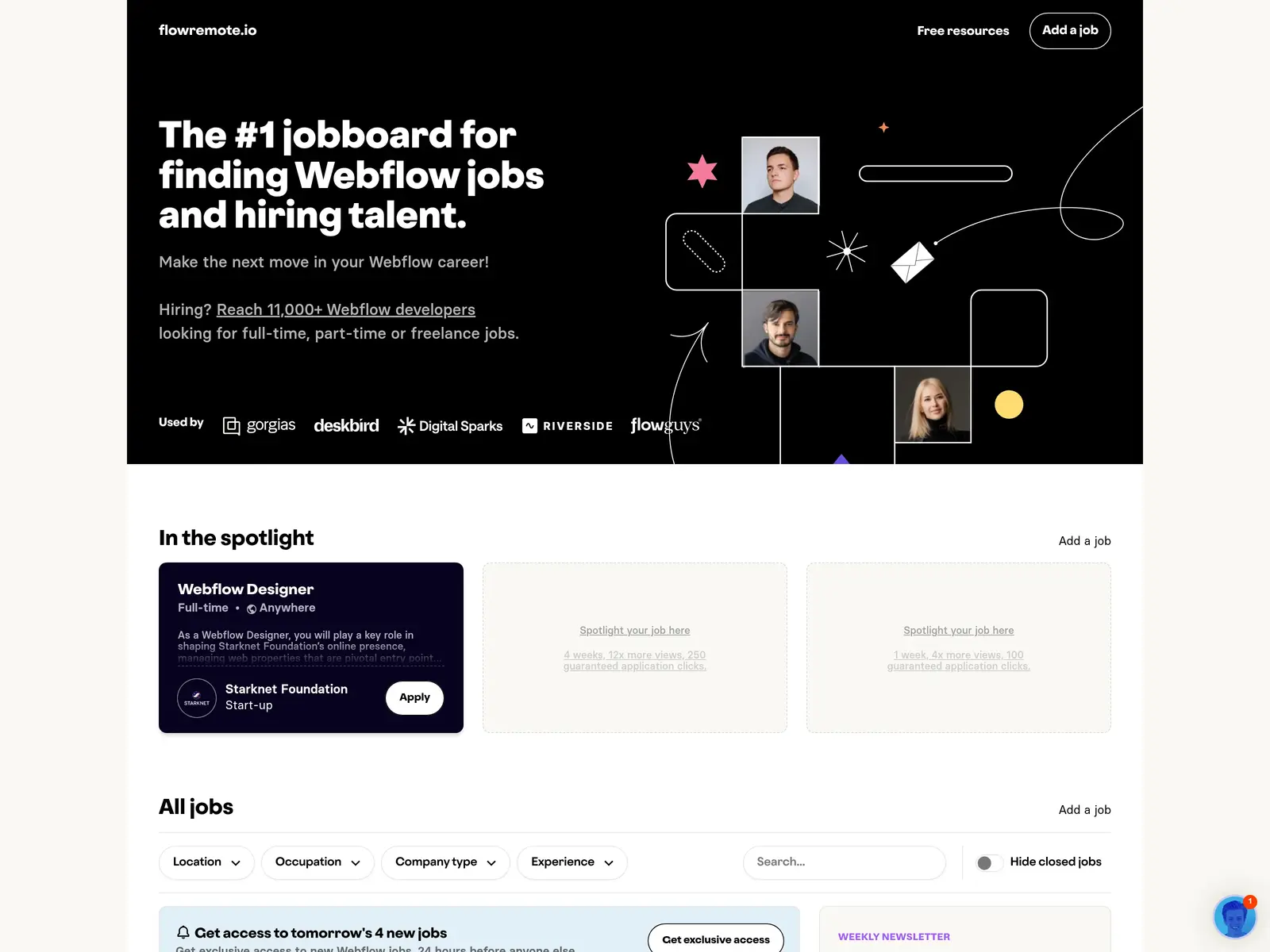 Screenshot of flowremote