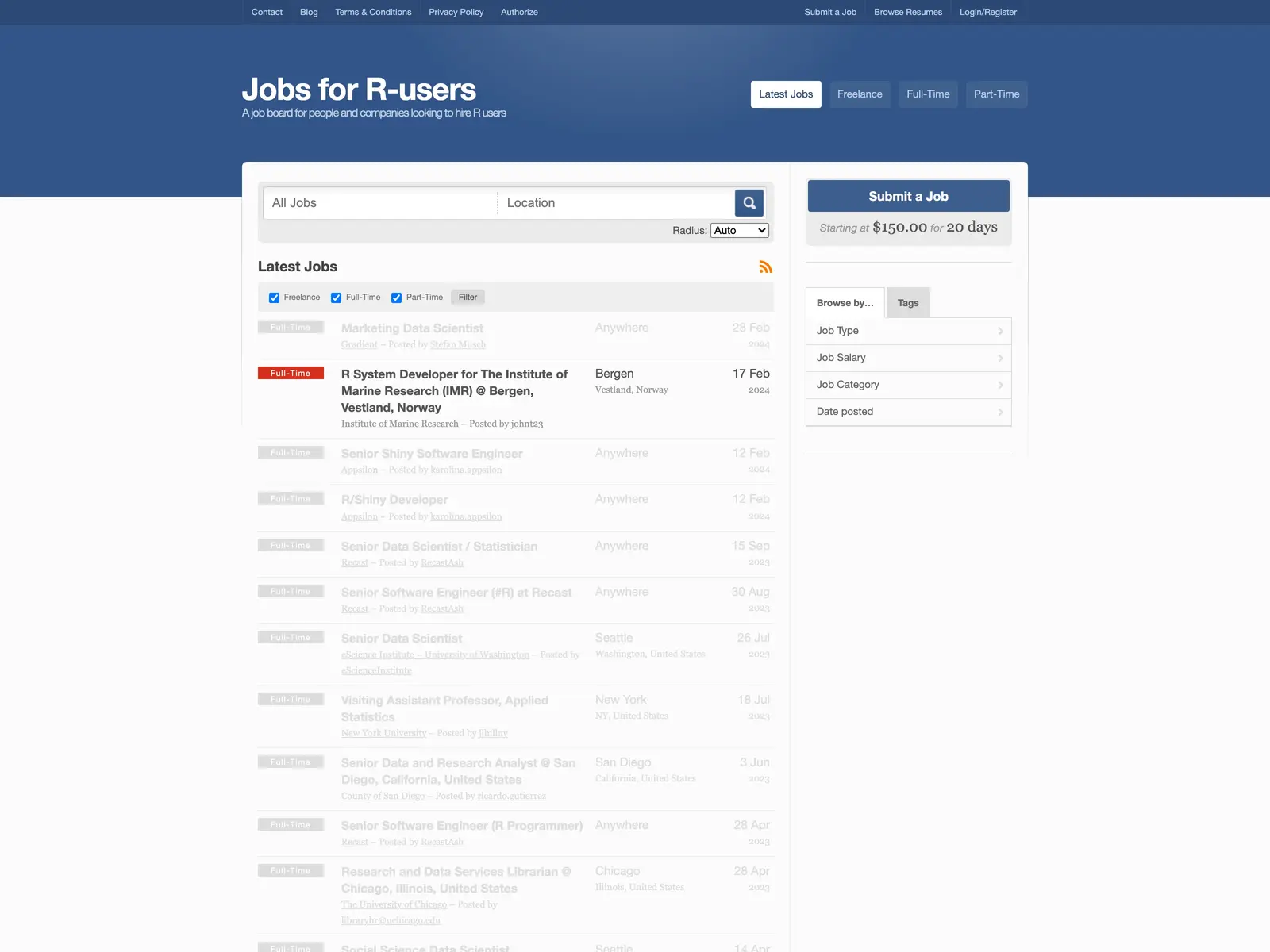 Screenshot of R Users