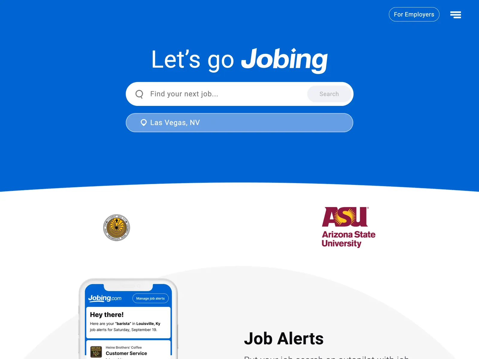 Screenshot of Jobing.com