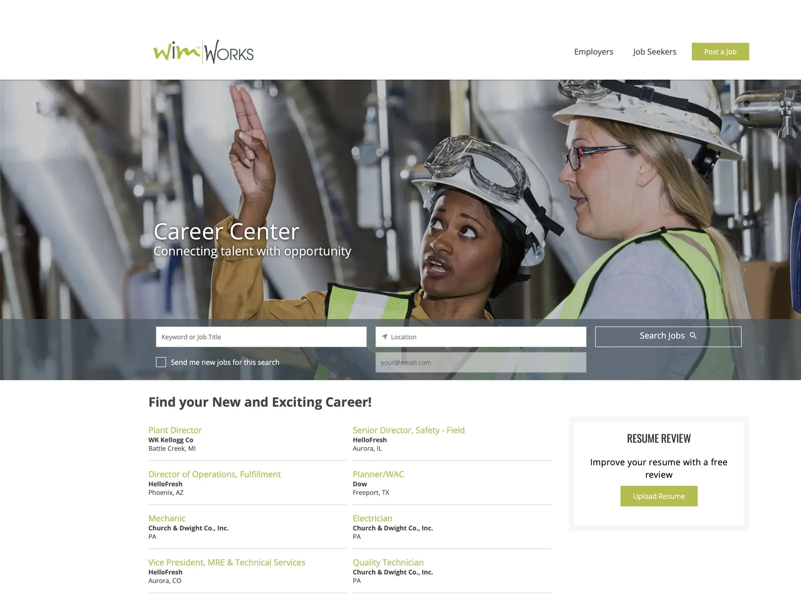 Screenshot of WiMWorks