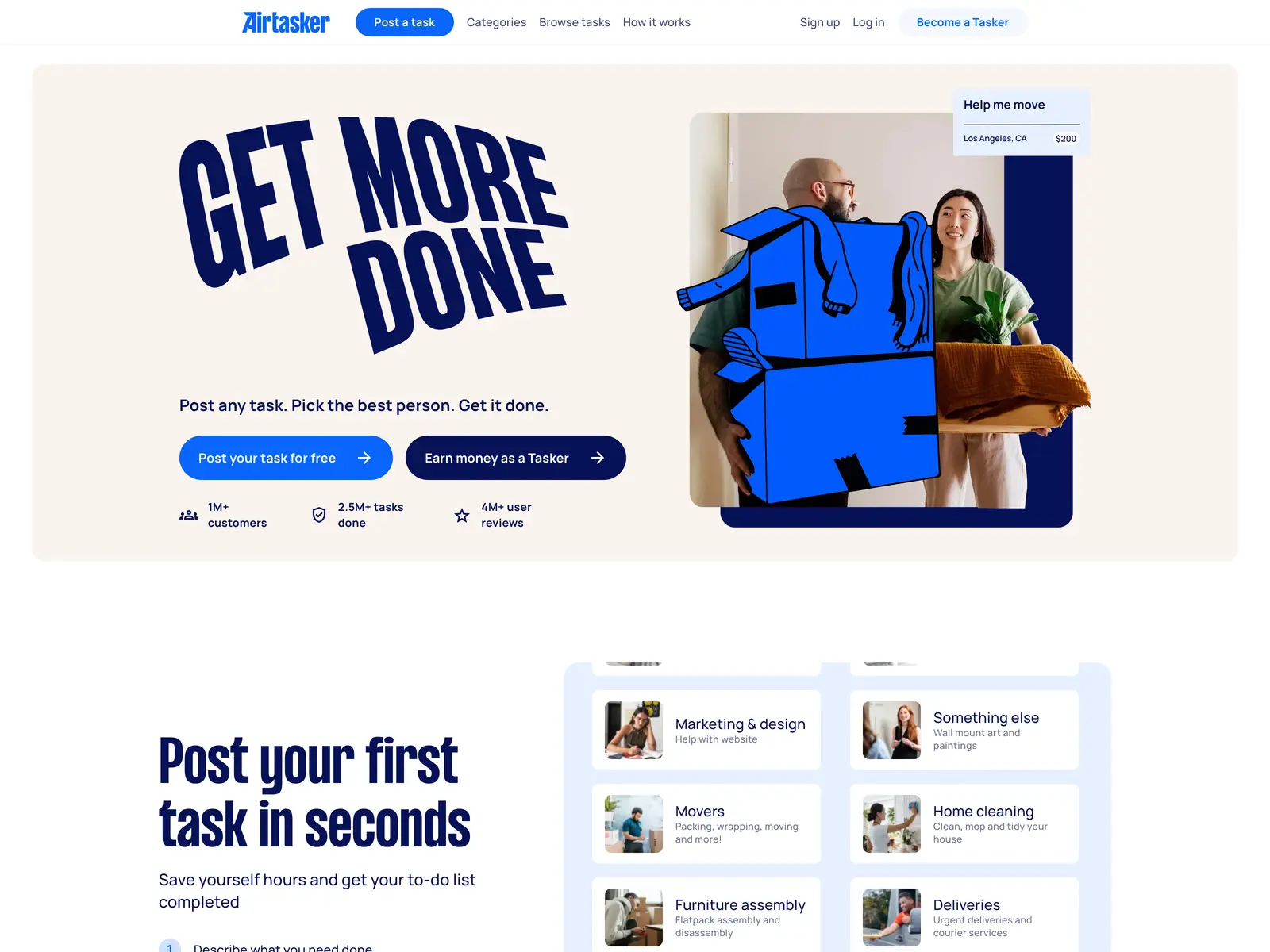 Screenshot of Airtasker