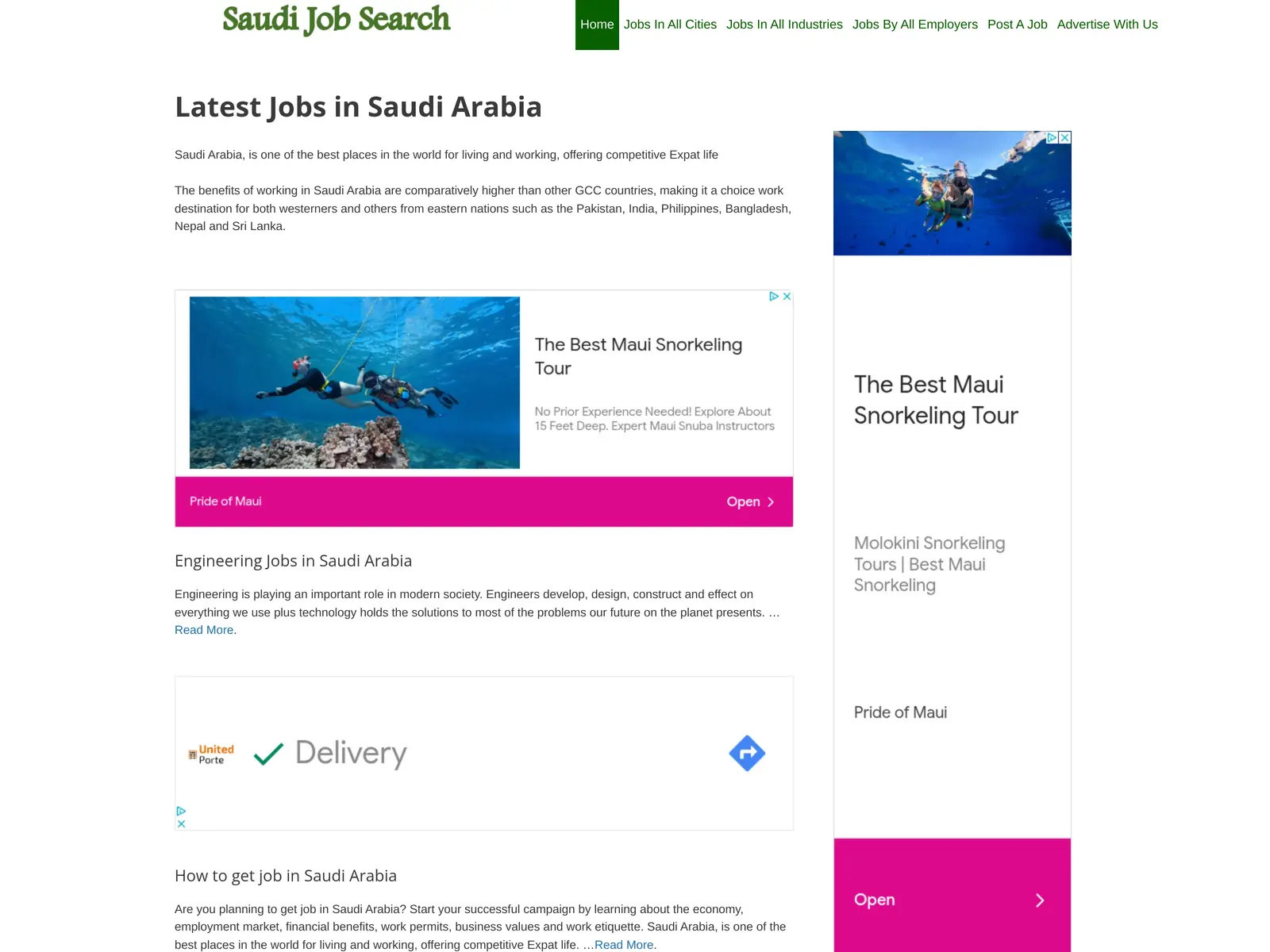 Screenshot of Saudi Job Search
