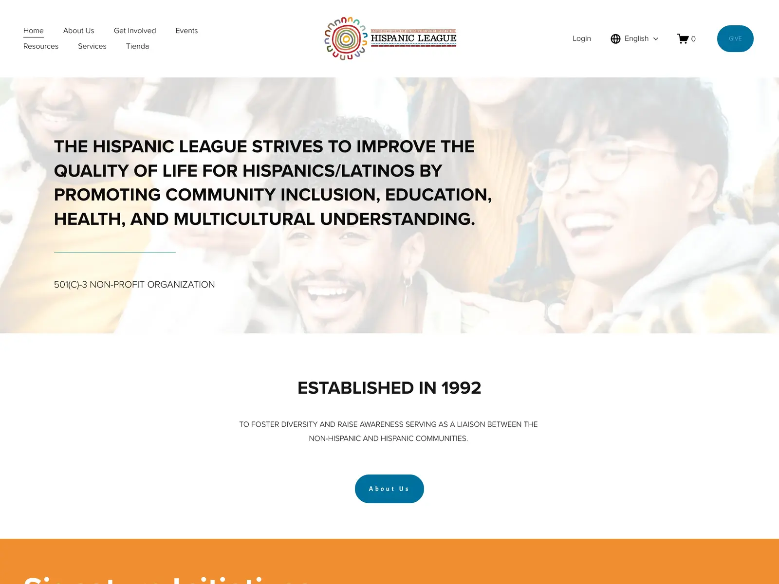 Screenshot of Hispanic League