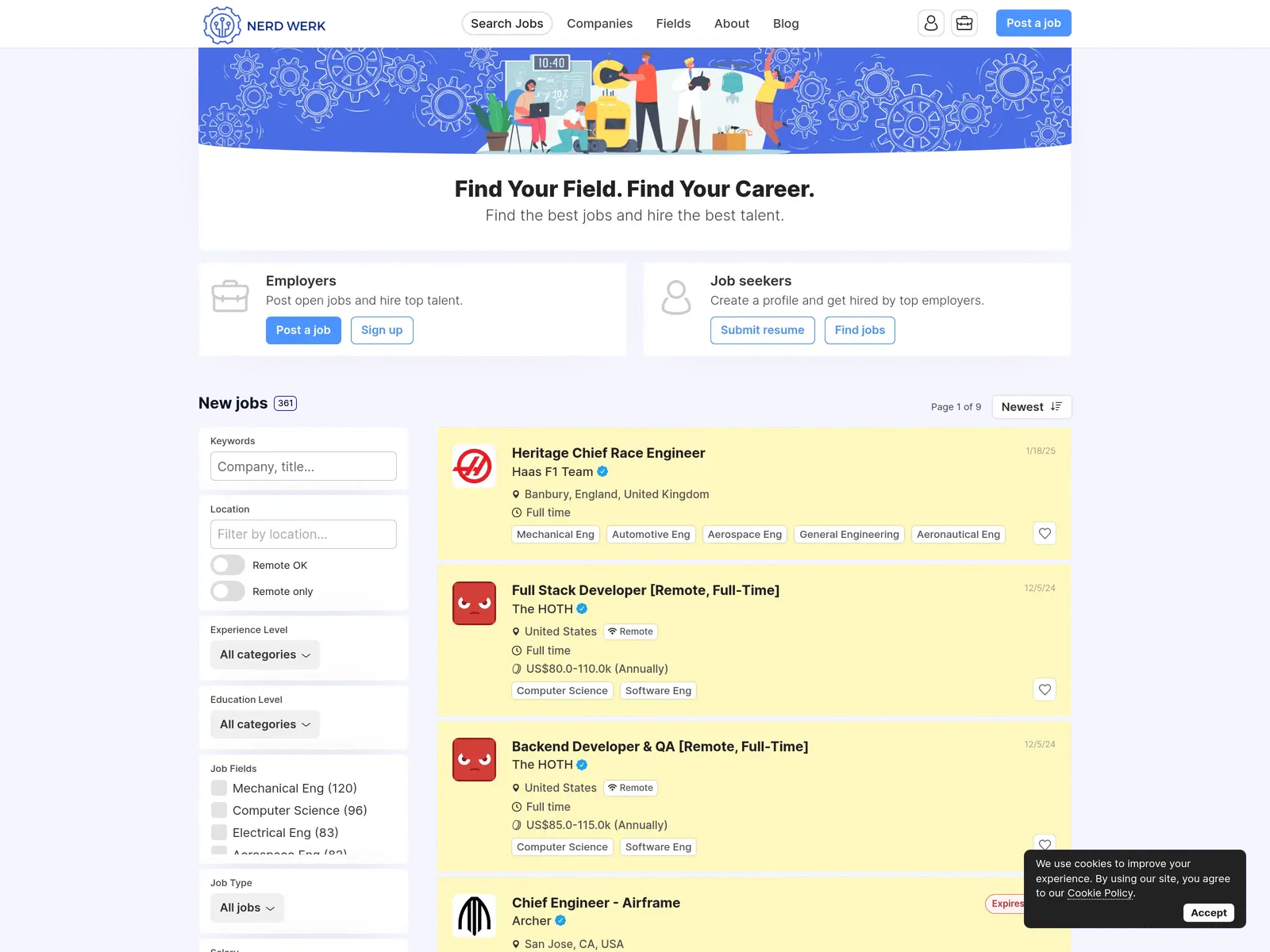 Screenshot of Nerd Werk