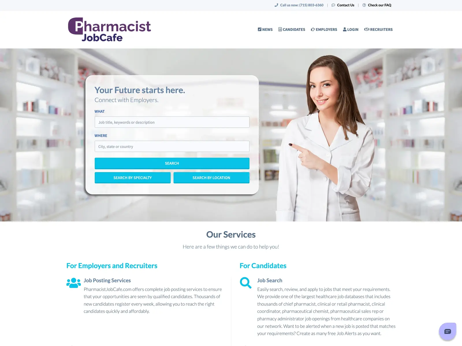 Screenshot of PharmacistJobCafe