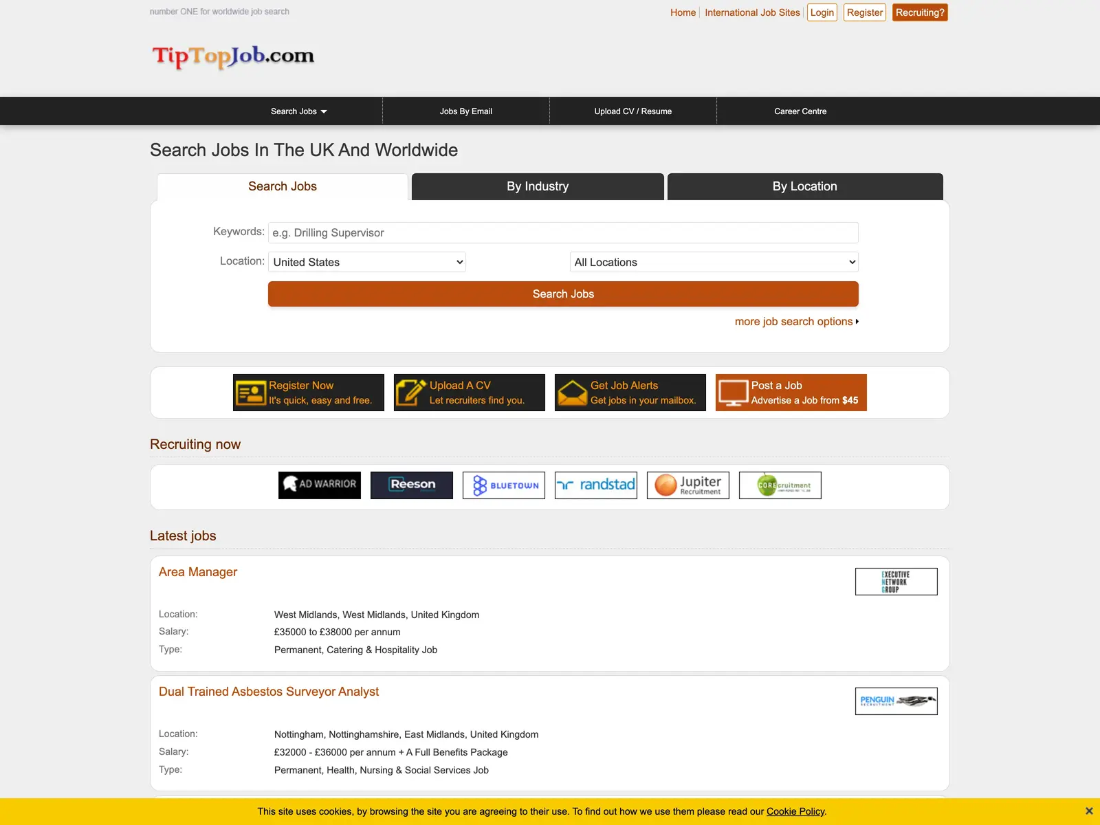 Screenshot of Tip Top Job