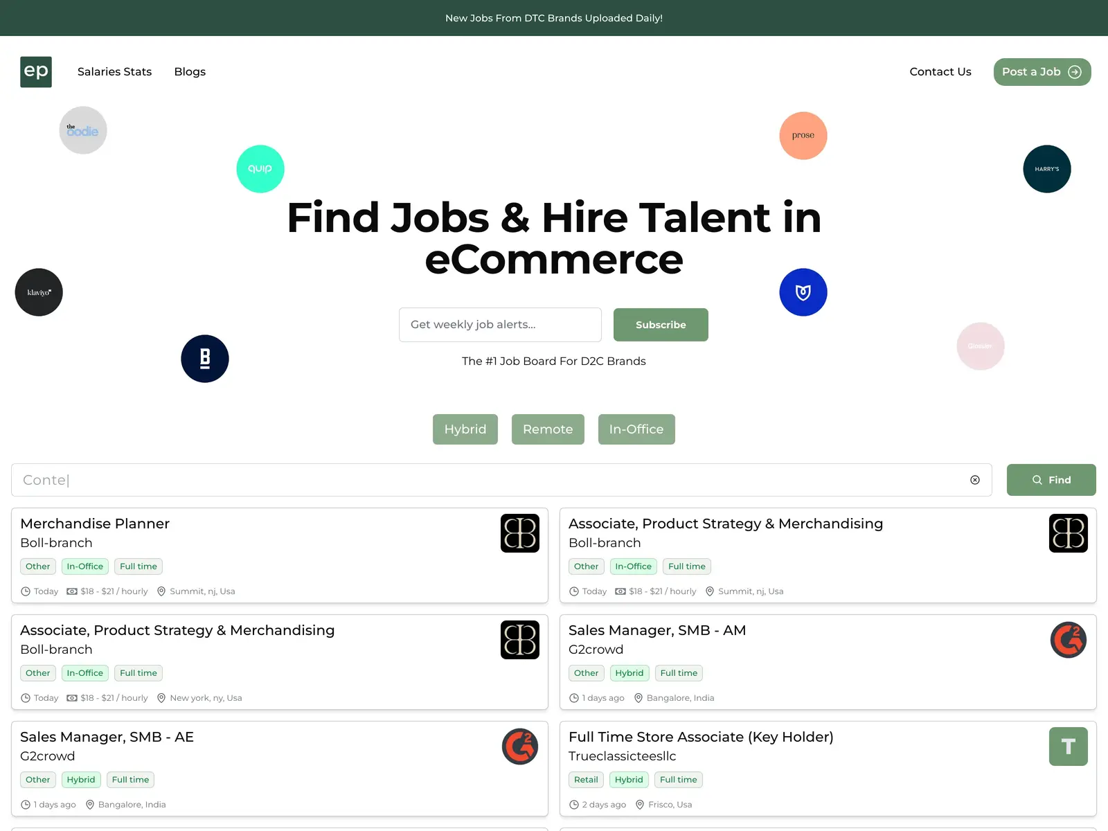 Screenshot of Ecomportal
