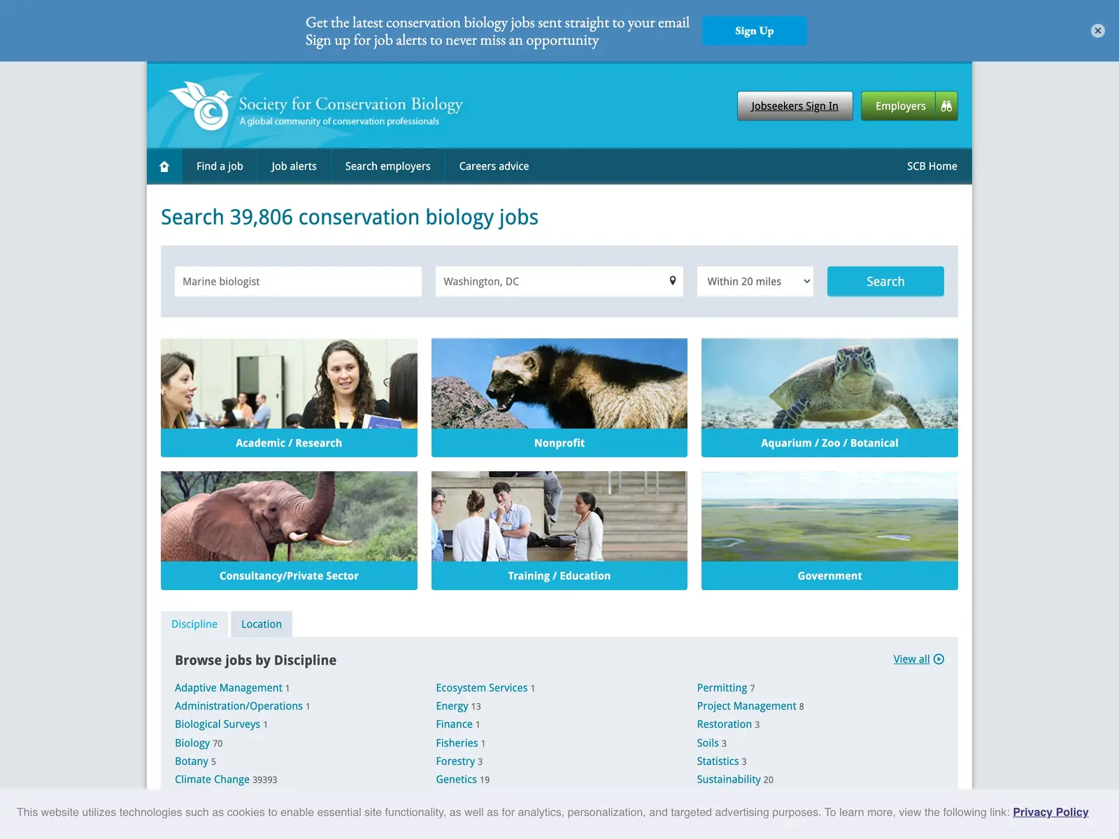Screenshot of SCB Careers