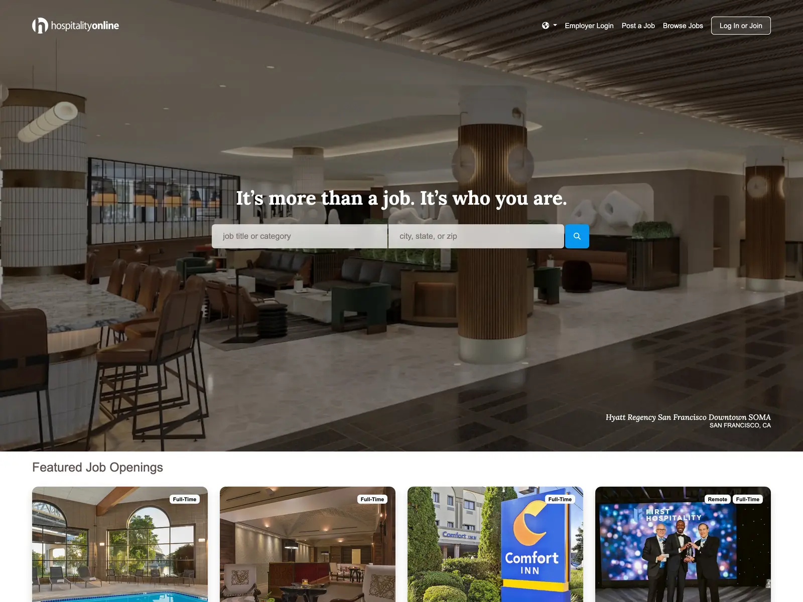Screenshot of Hospitality Online