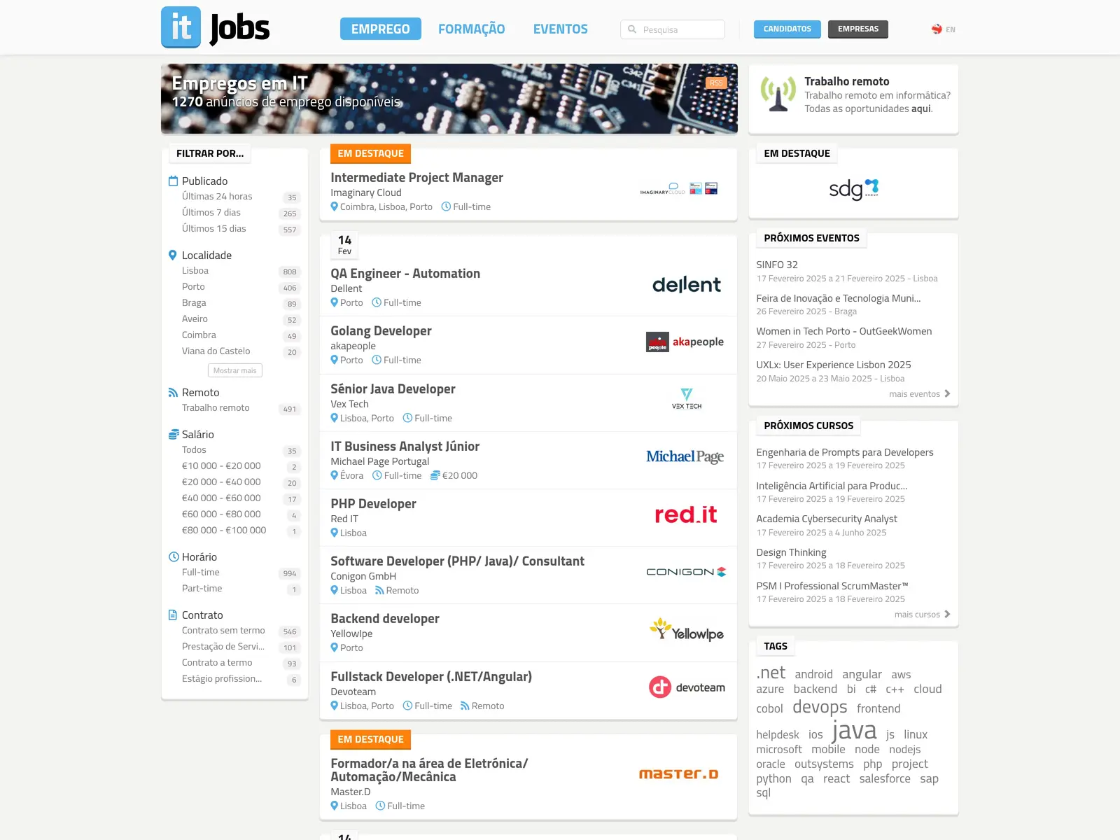 Screenshot of ITJobs