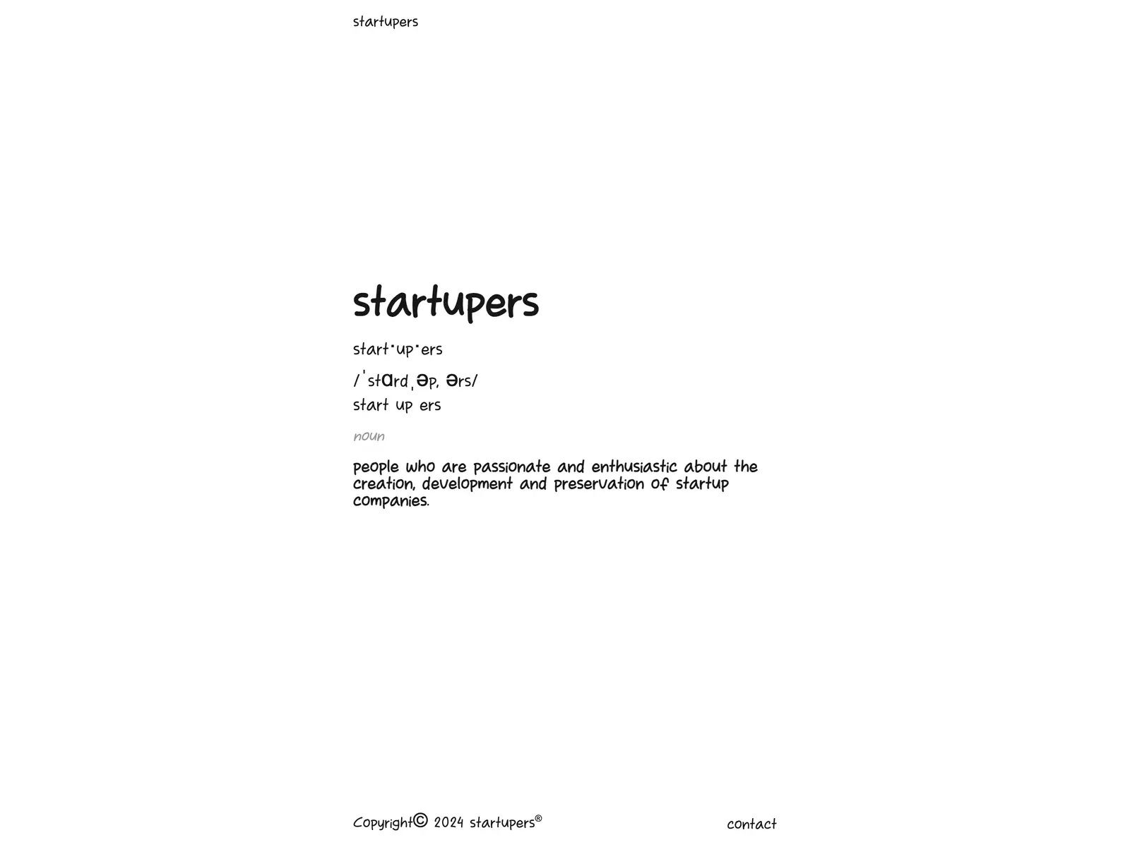Screenshot of Startupers