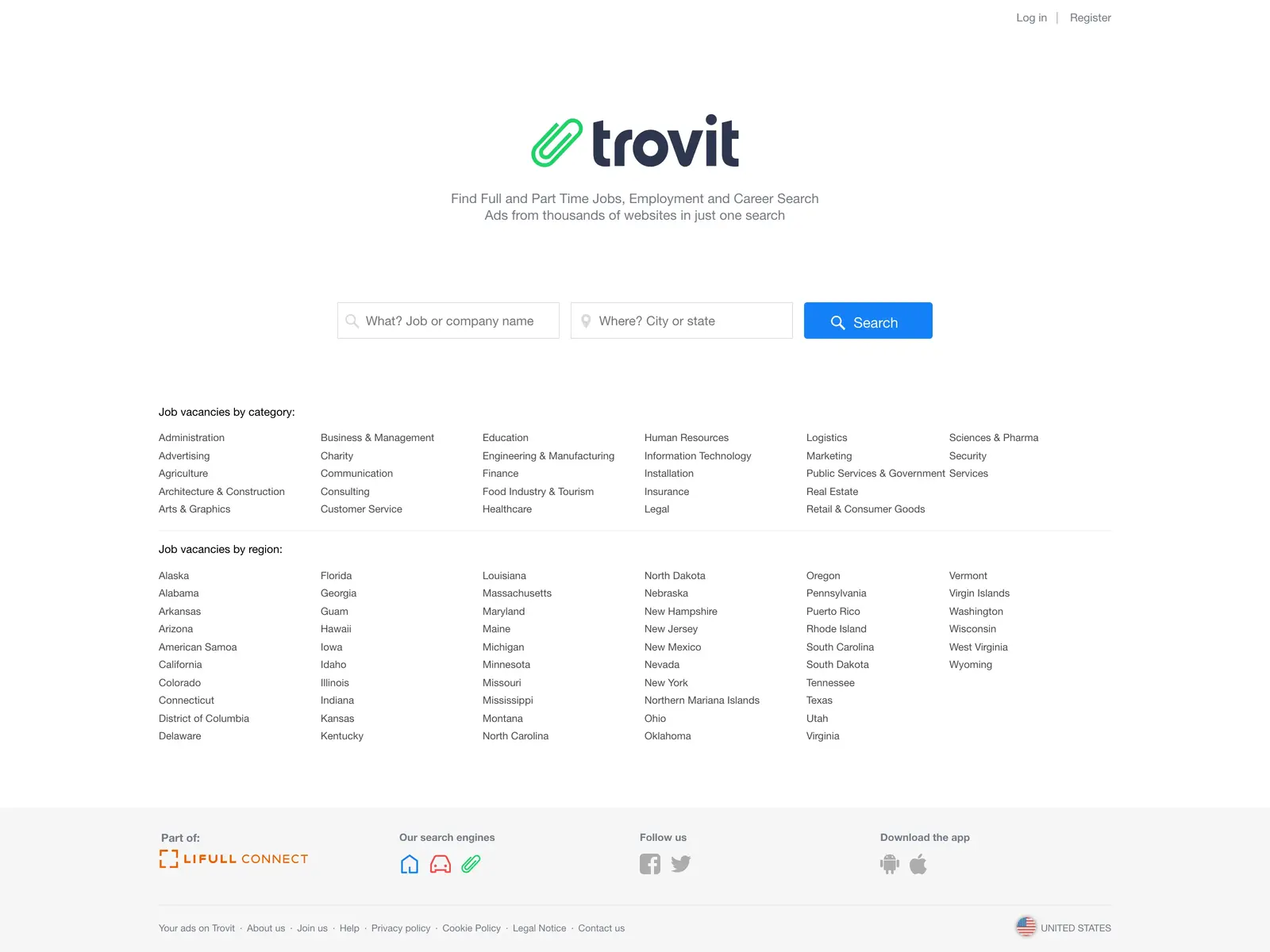 Screenshot of Trovit