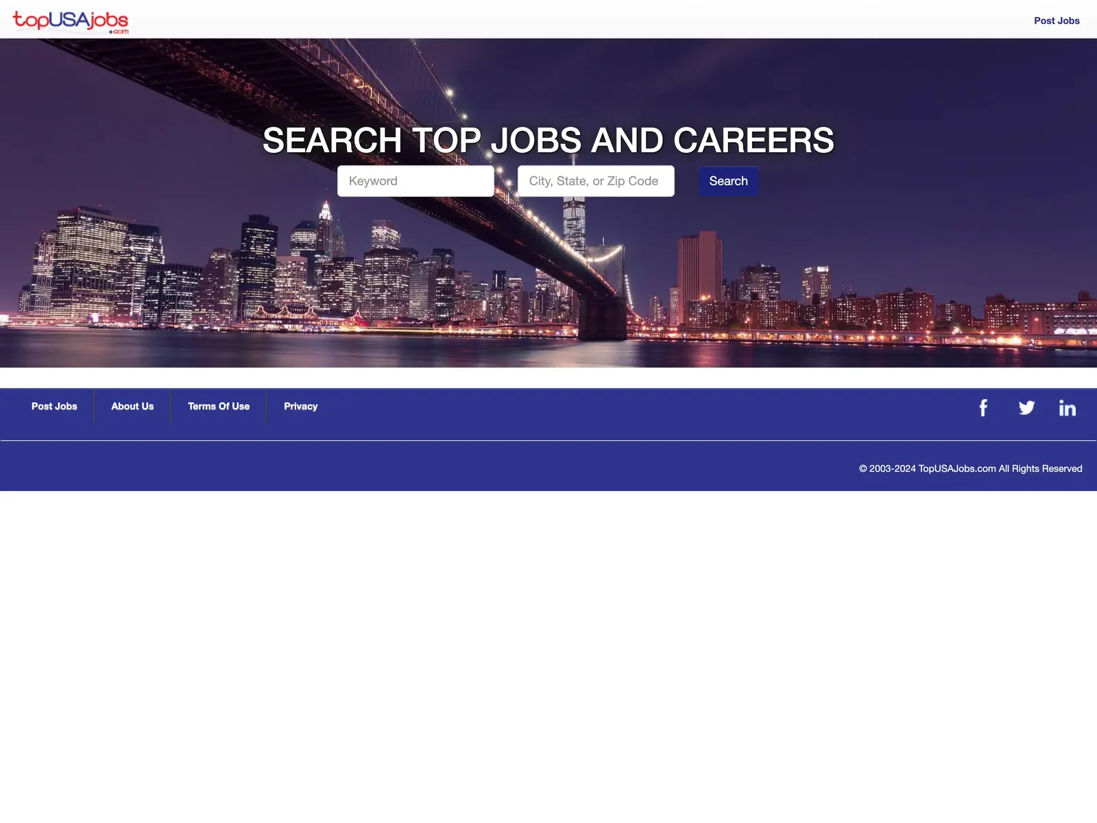 Screenshot of TopUSAJobs
