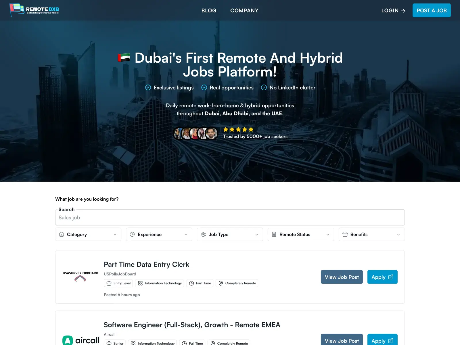 Screenshot of Remote DXB
