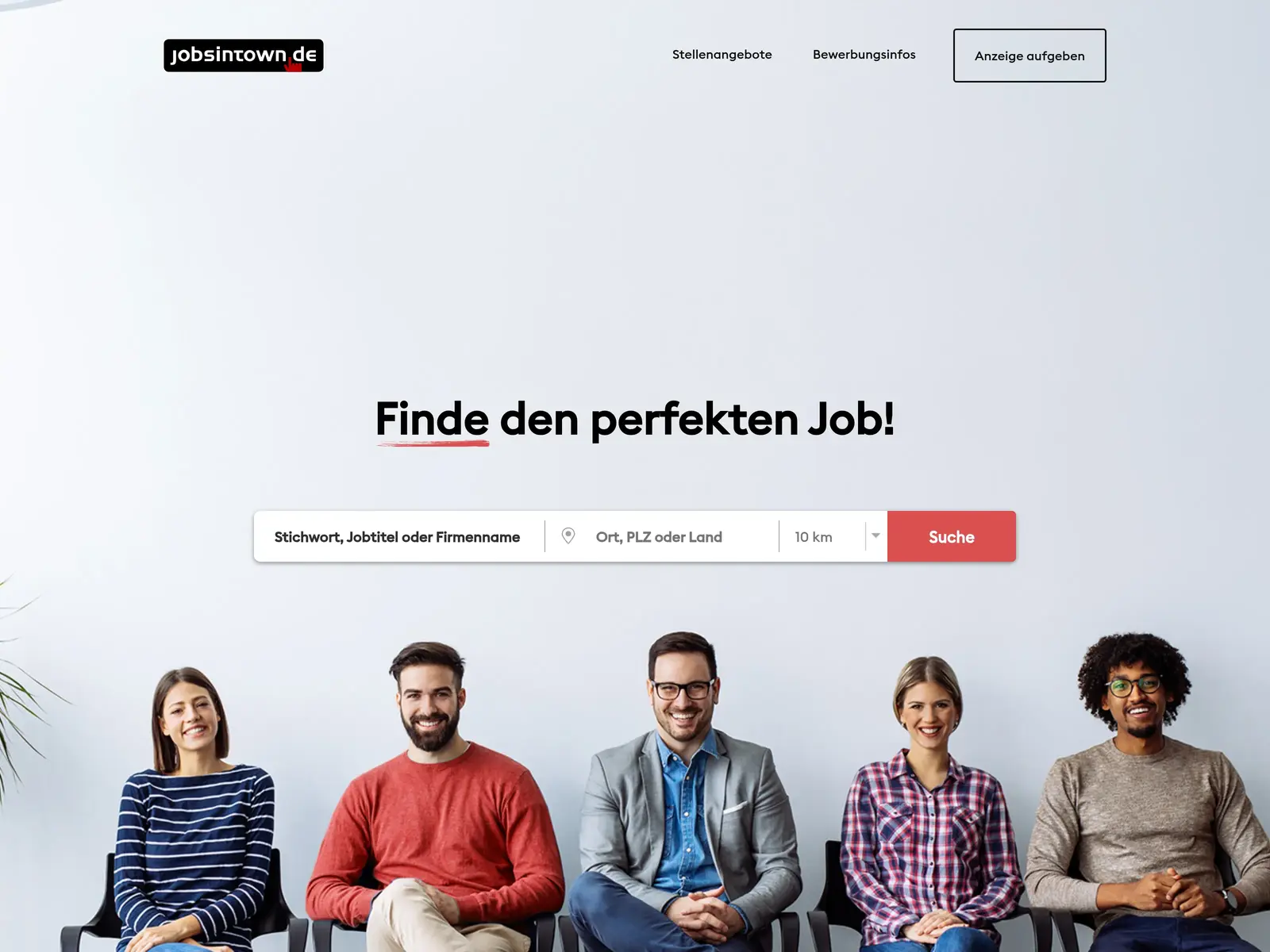 Screenshot of jobsintown.de