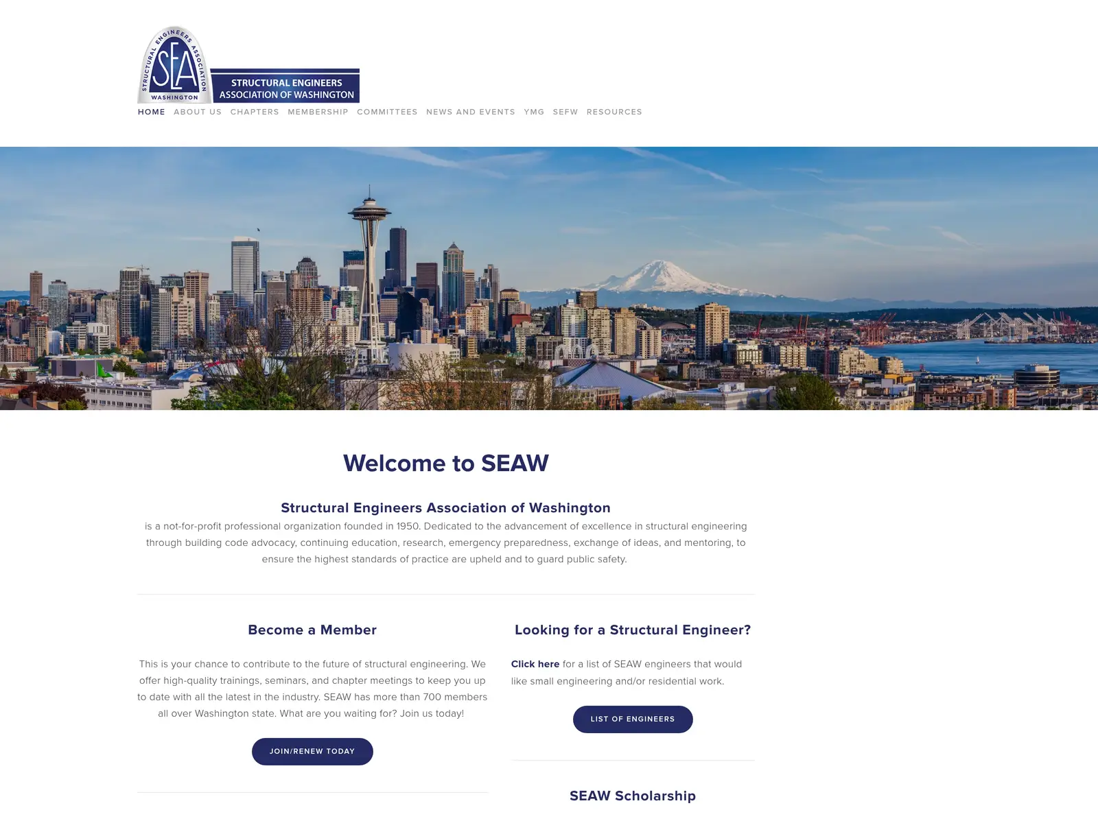 Screenshot of SEAW Jobs