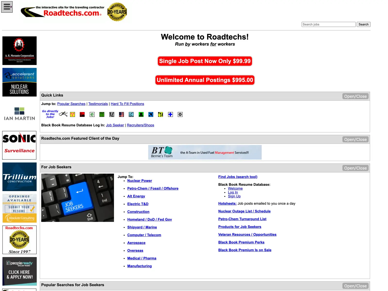 Screenshot of Roadtechs.com
