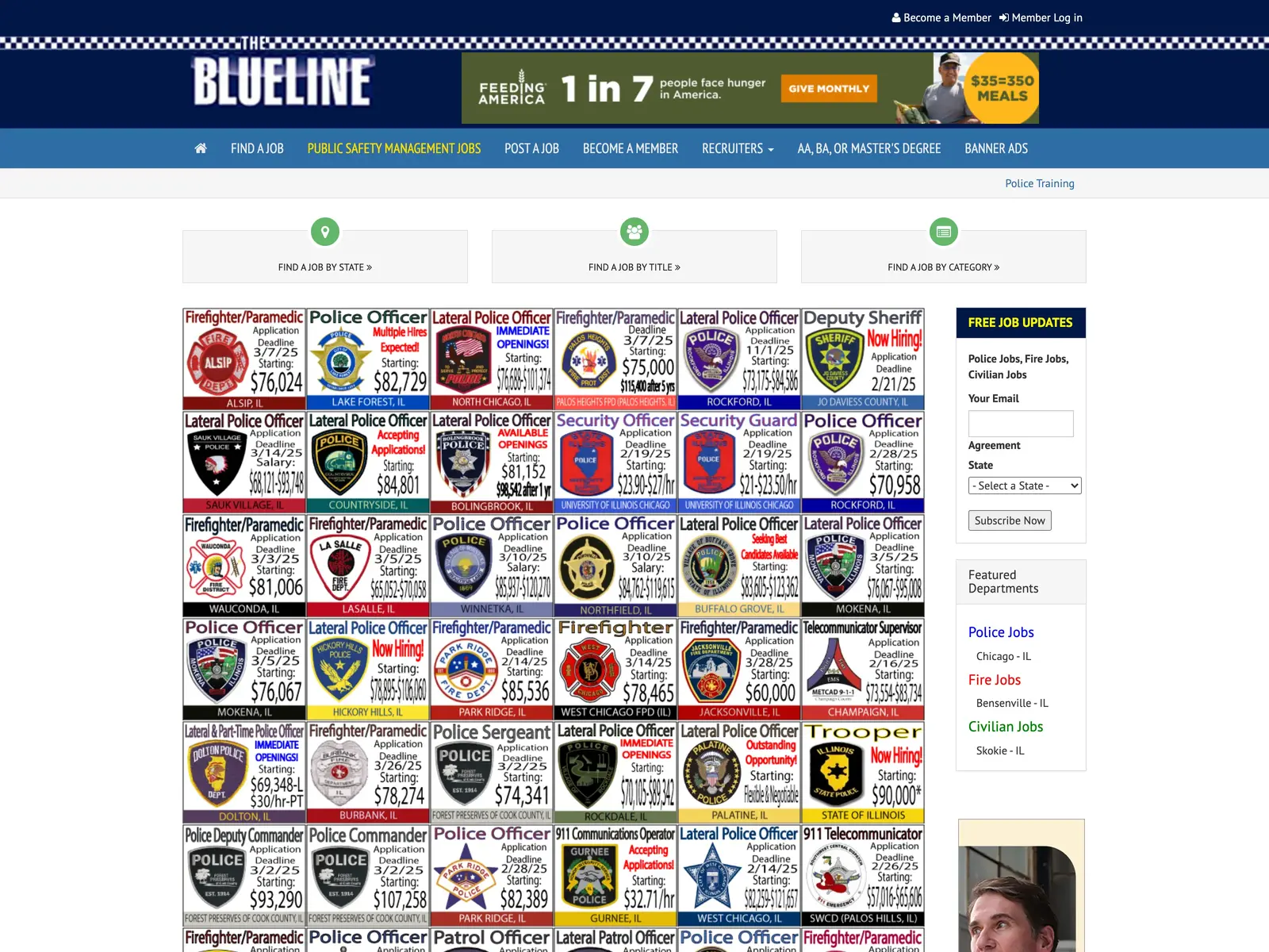 Screenshot of The Blueline