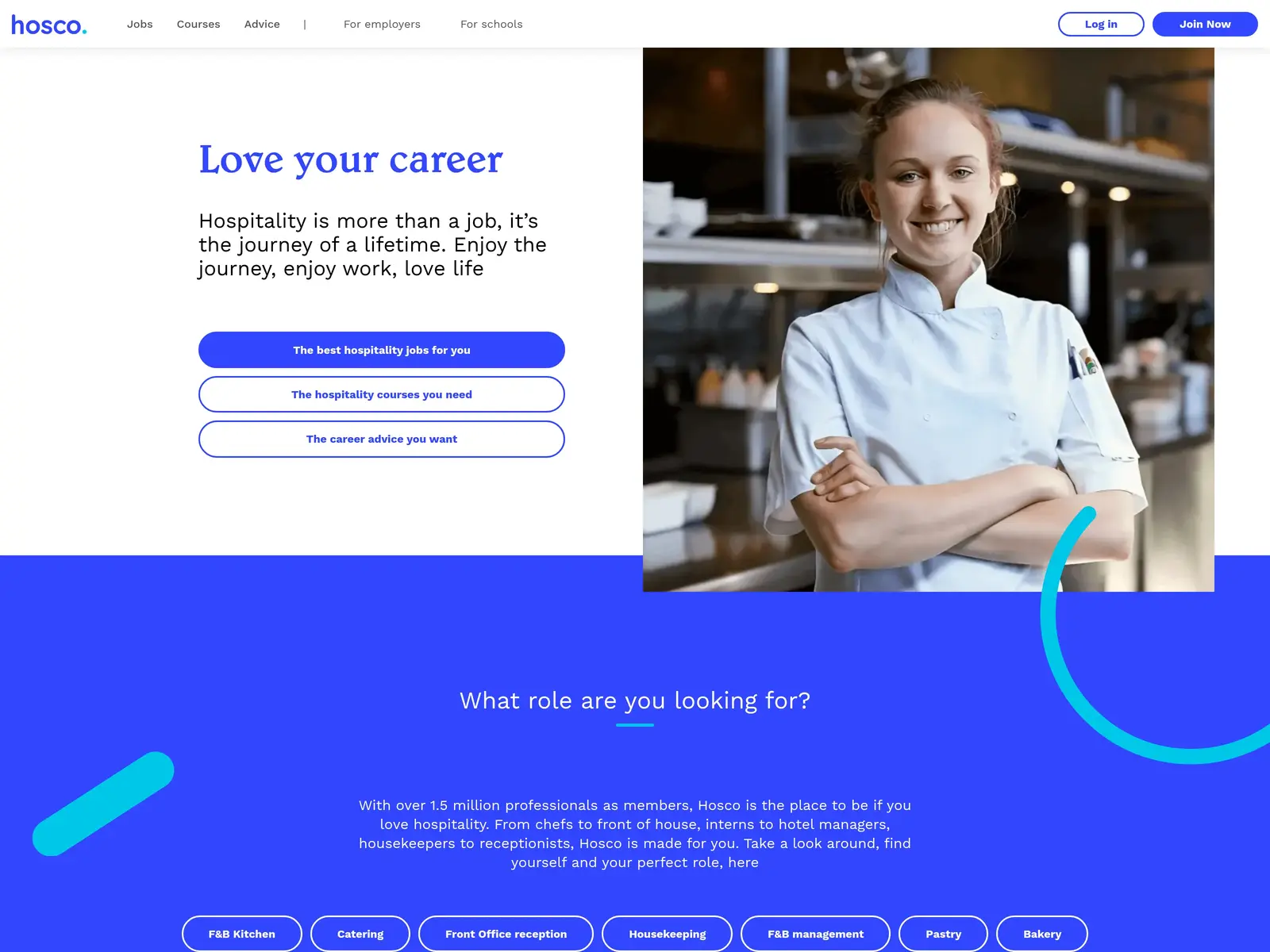 Screenshot of Hosco