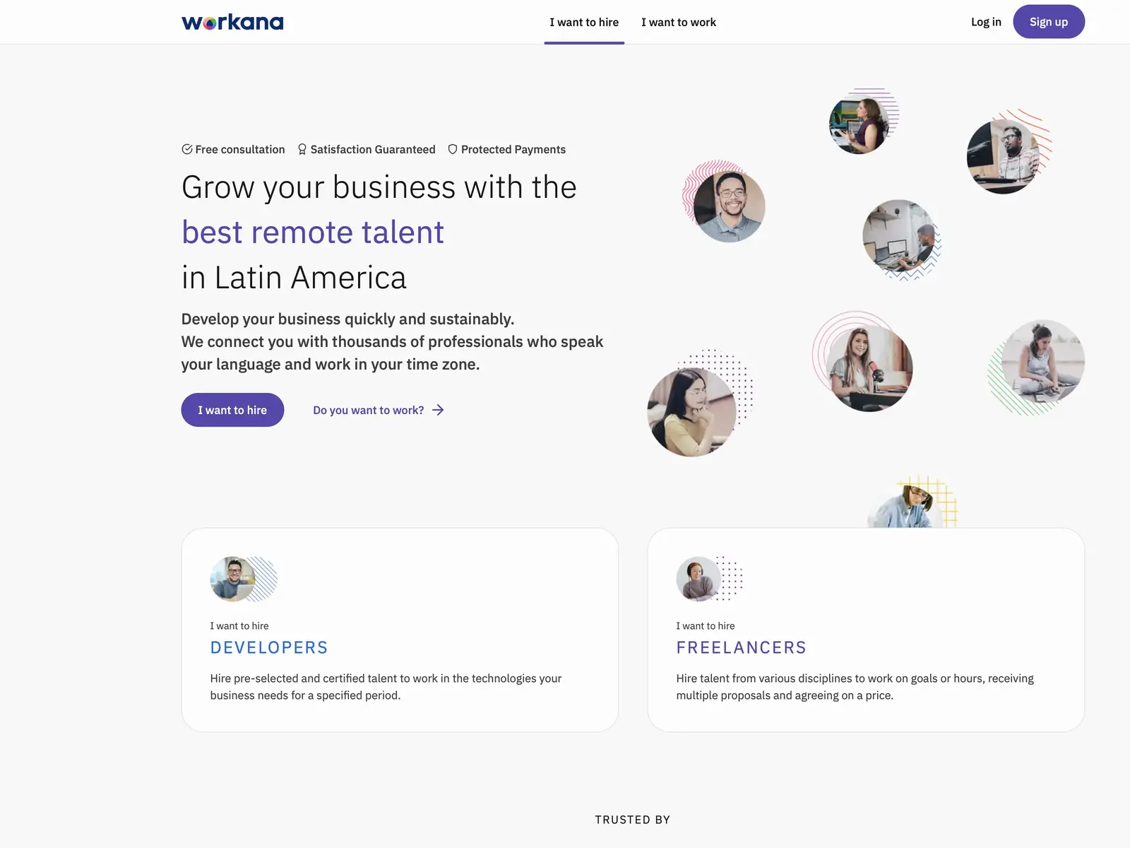 Screenshot of Workana