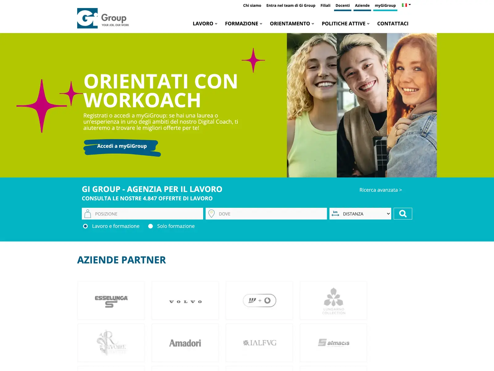 Screenshot of Gi Group