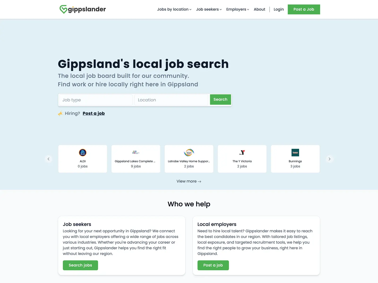 Screenshot of Gippslander
