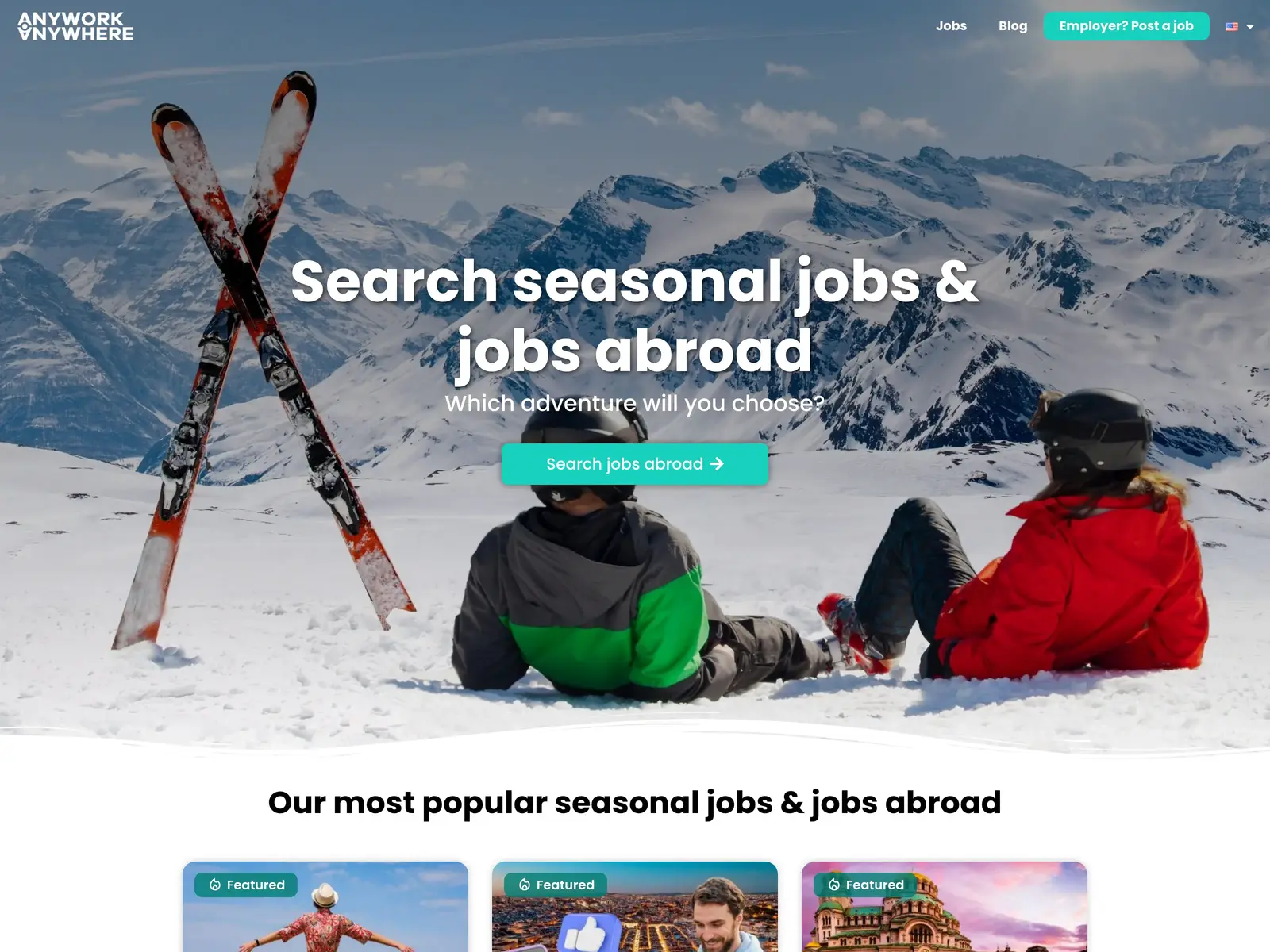 Screenshot of Anywork Anywhere