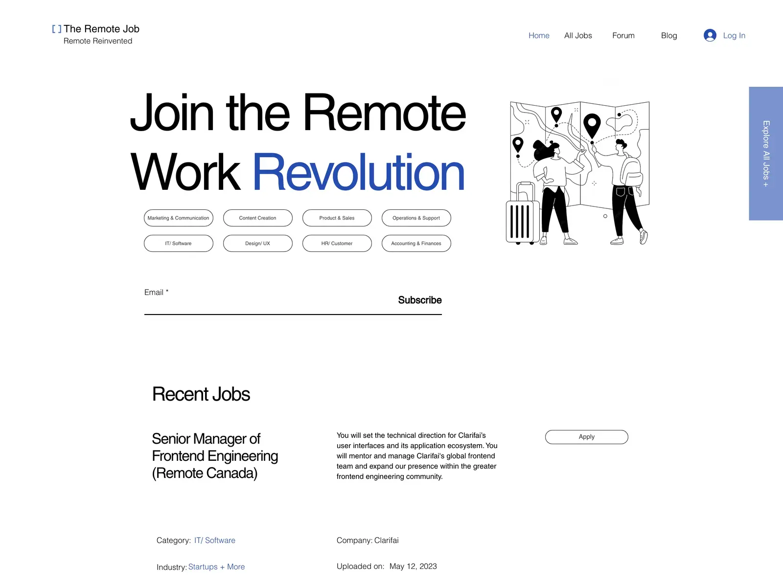 Screenshot of The Remote Job