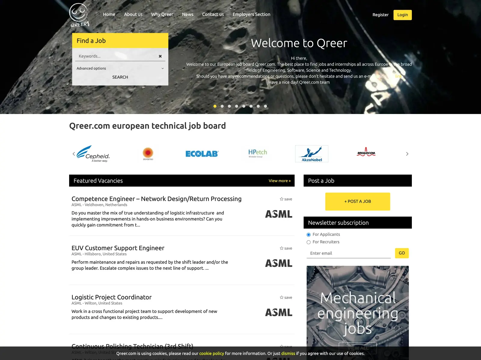Screenshot of Qreer.com