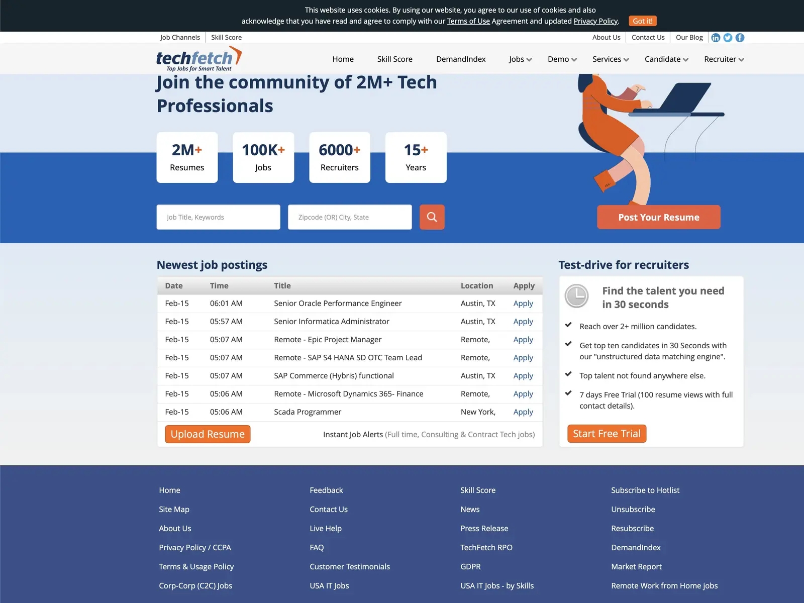 Screenshot of Techfetch