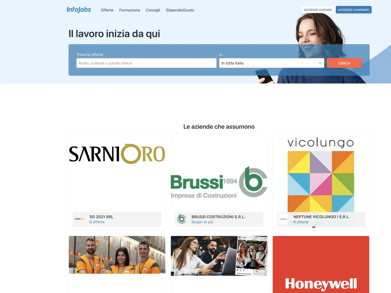 Screenshot of InfoJobs