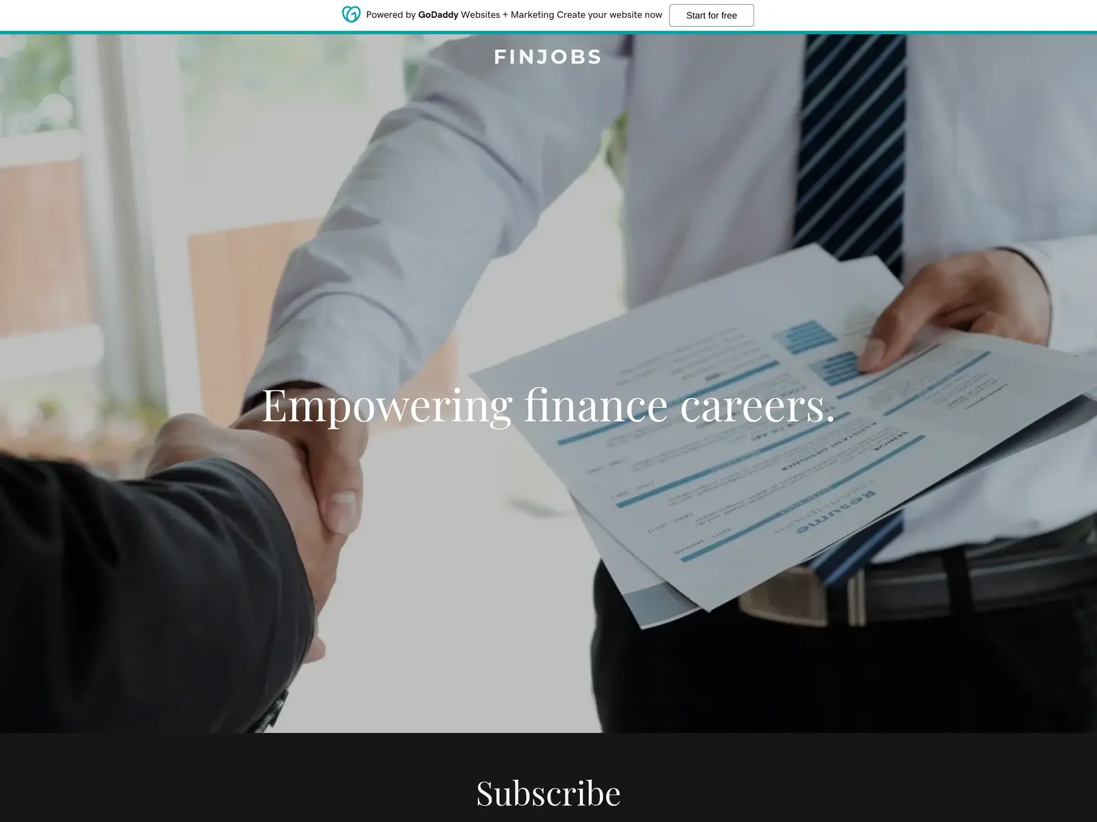 Screenshot of FinJobs