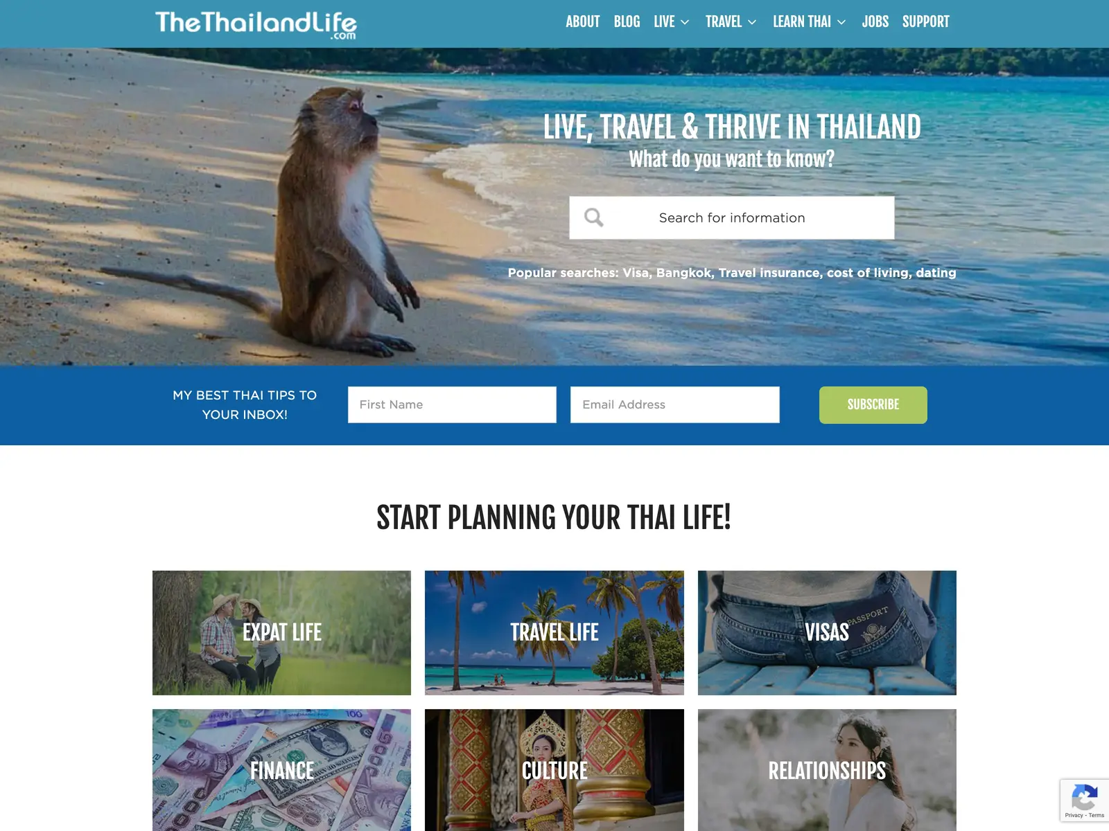 Screenshot of The Thailand Life