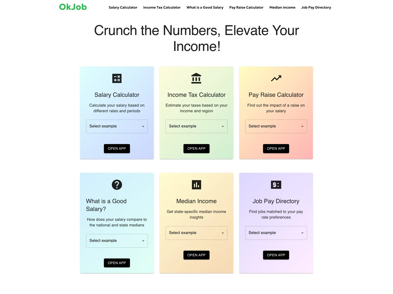 Screenshot of OkJob