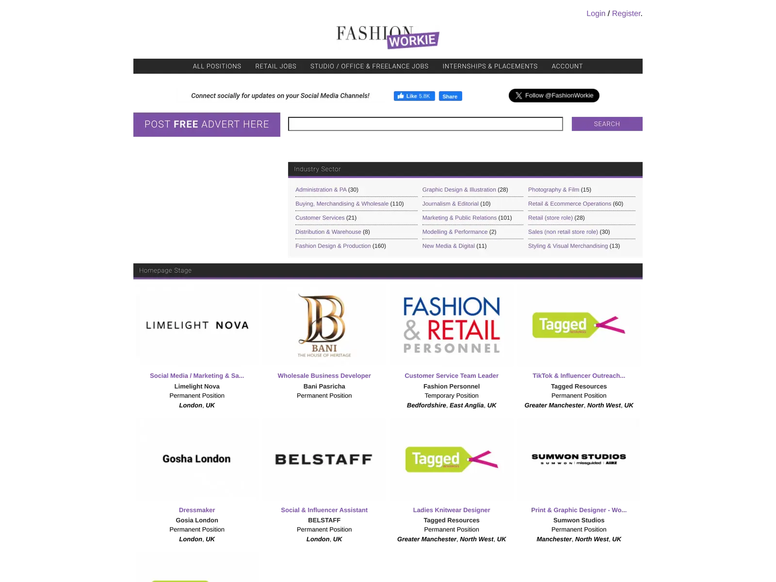 Screenshot of Fashion Workie