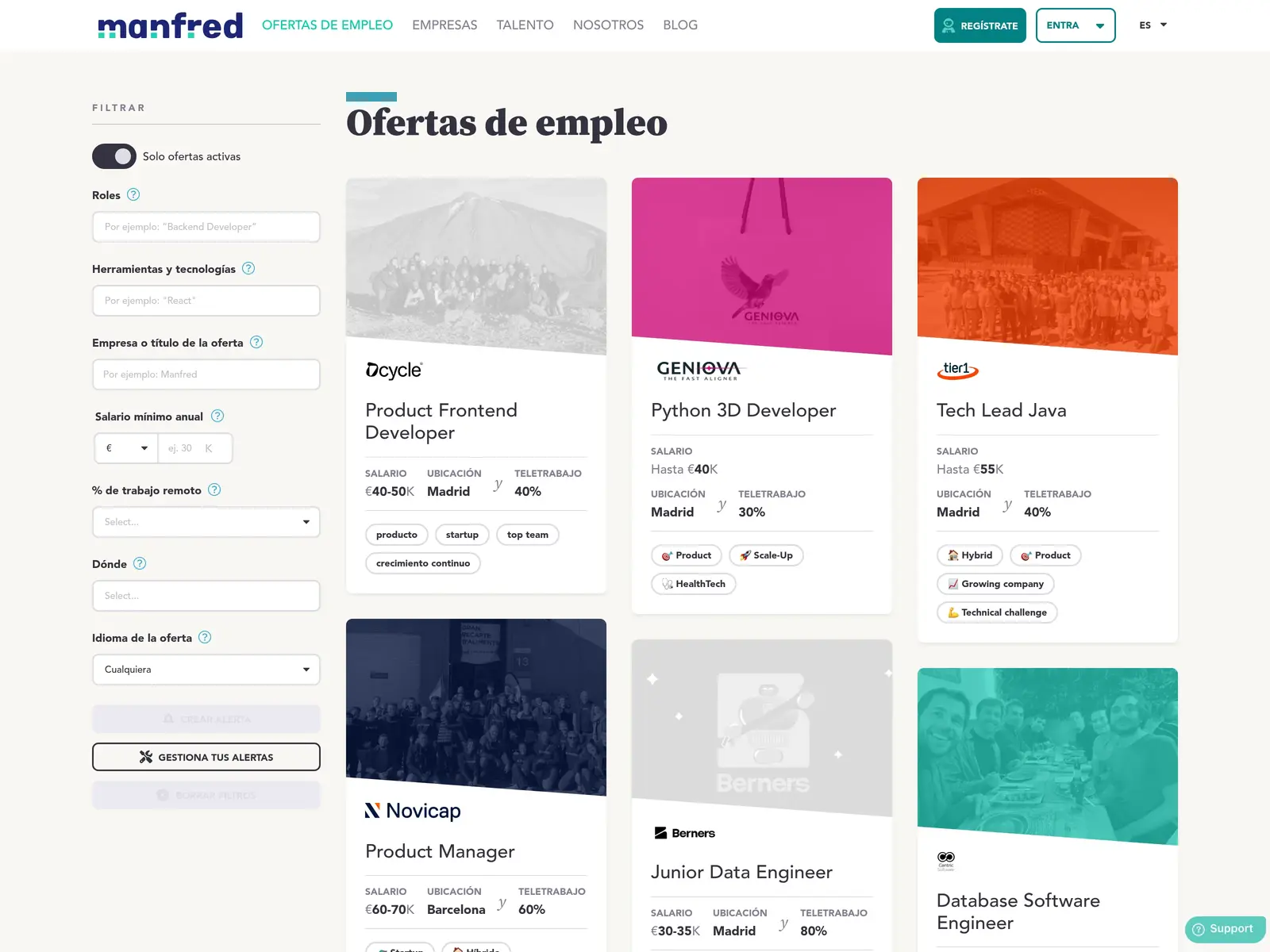 Screenshot of Manfred