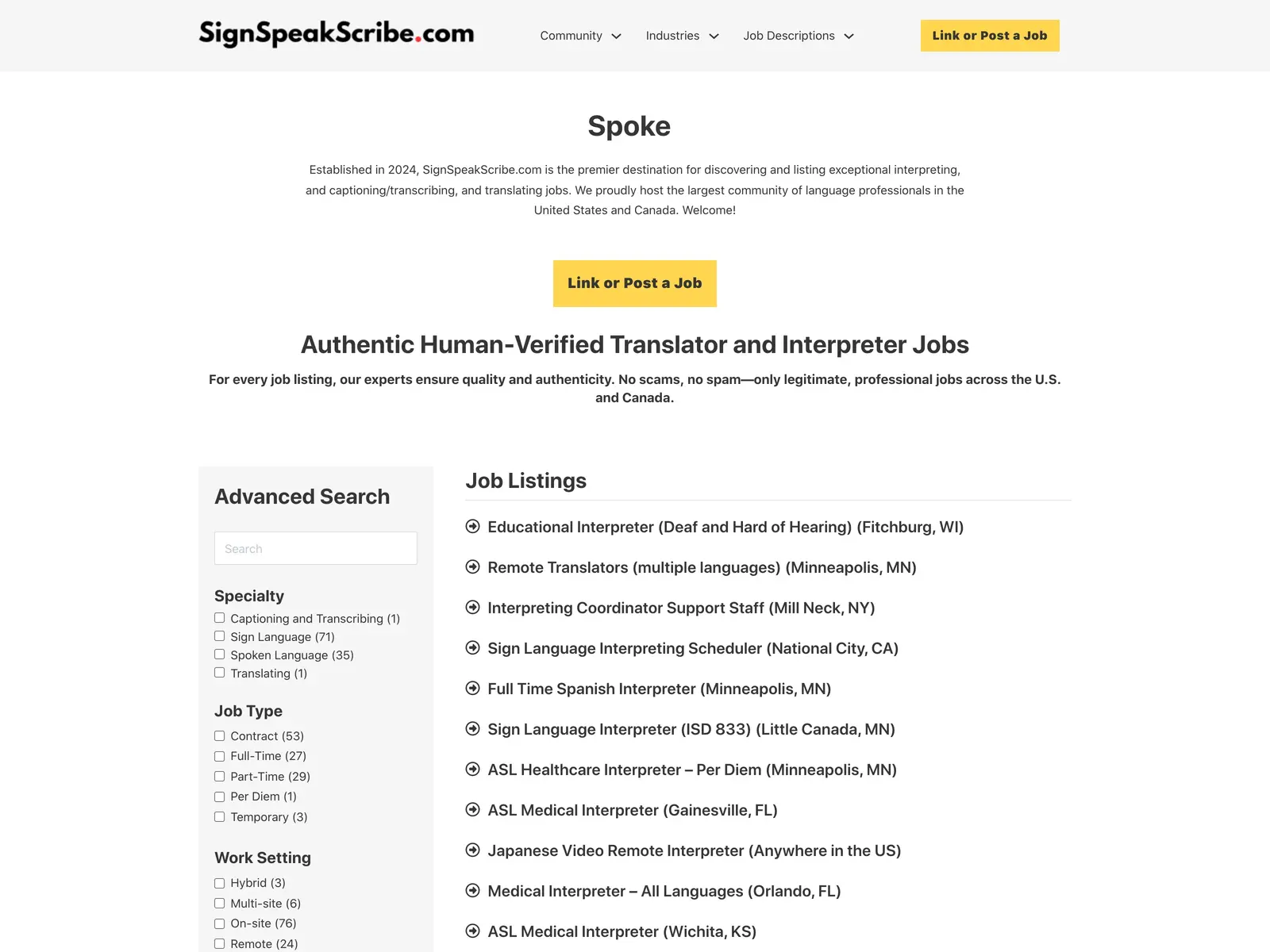 Screenshot of SignSpeakScribe