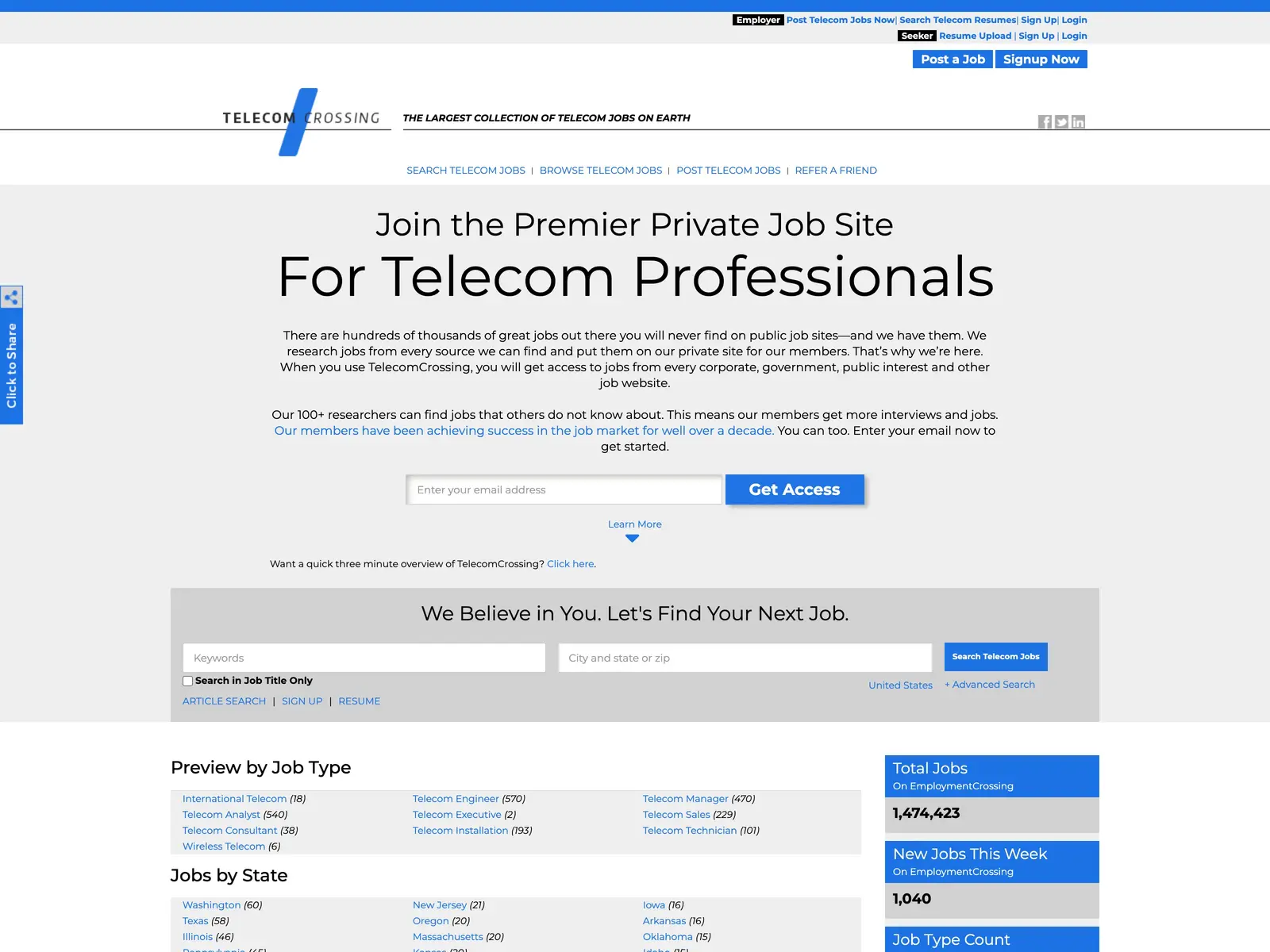 Screenshot of TelecomCrossing
