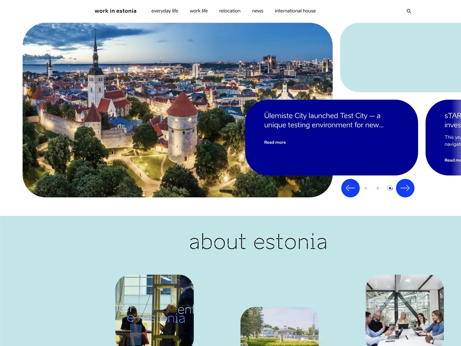 Screenshot of Work in Estonia
