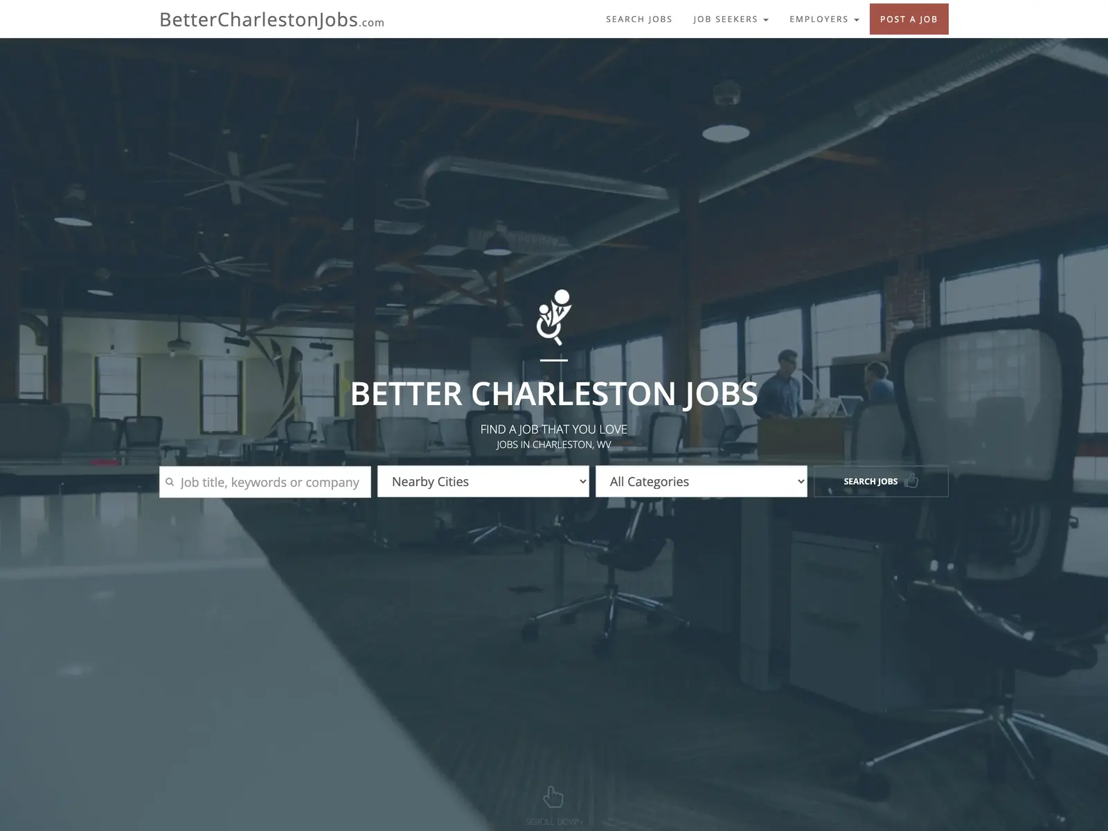 Screenshot of Better Charleston Jobs