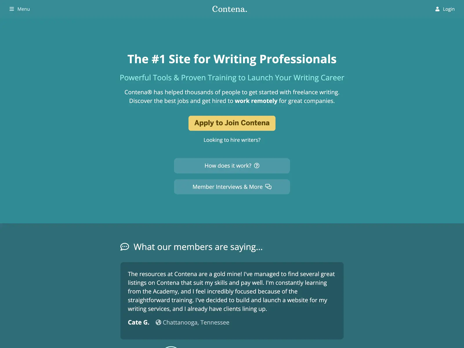 Screenshot of Contena