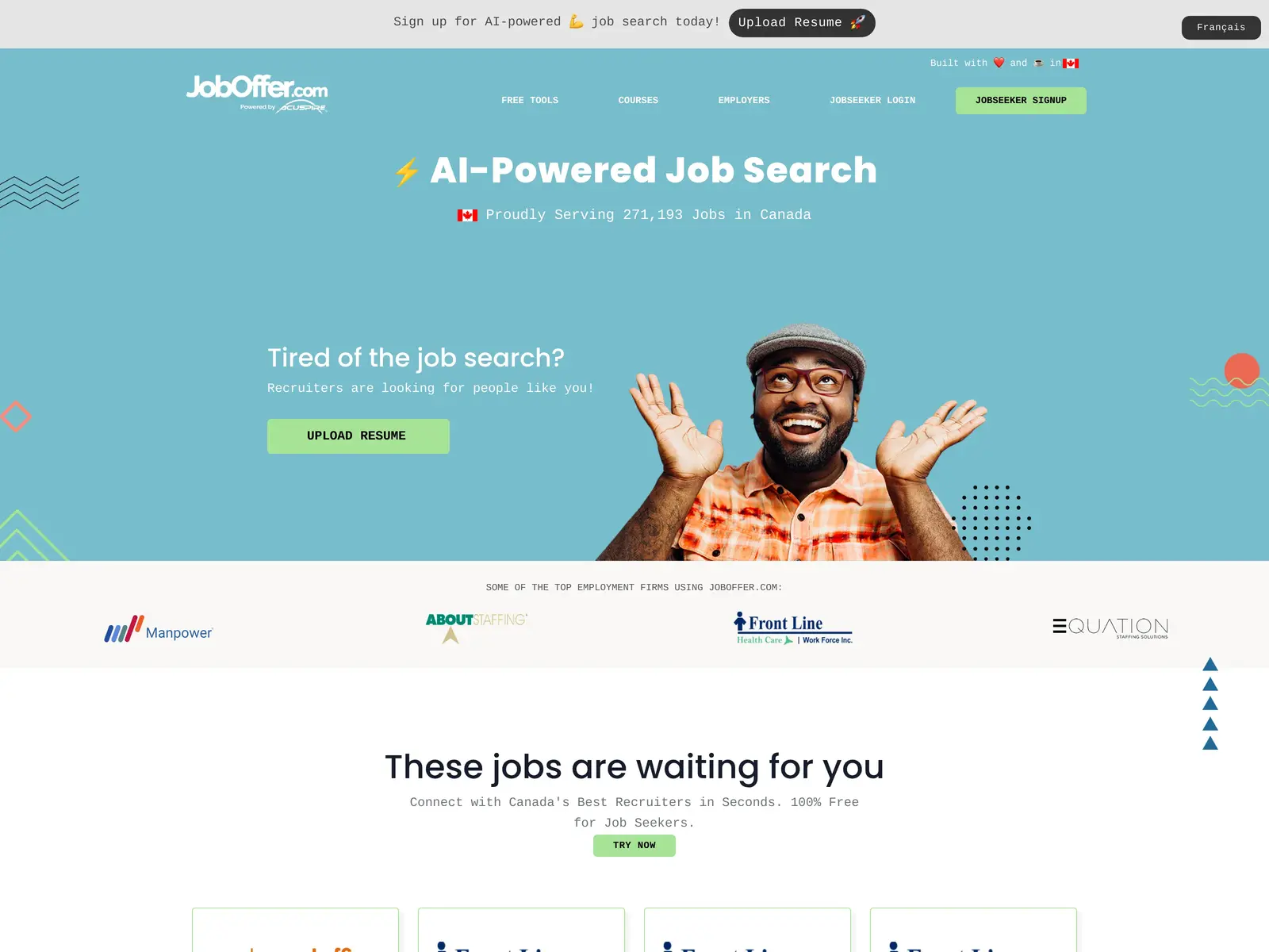 Screenshot of JobOffer.com