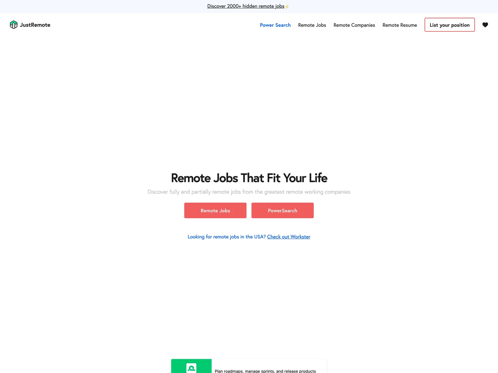 Screenshot of JustRemote