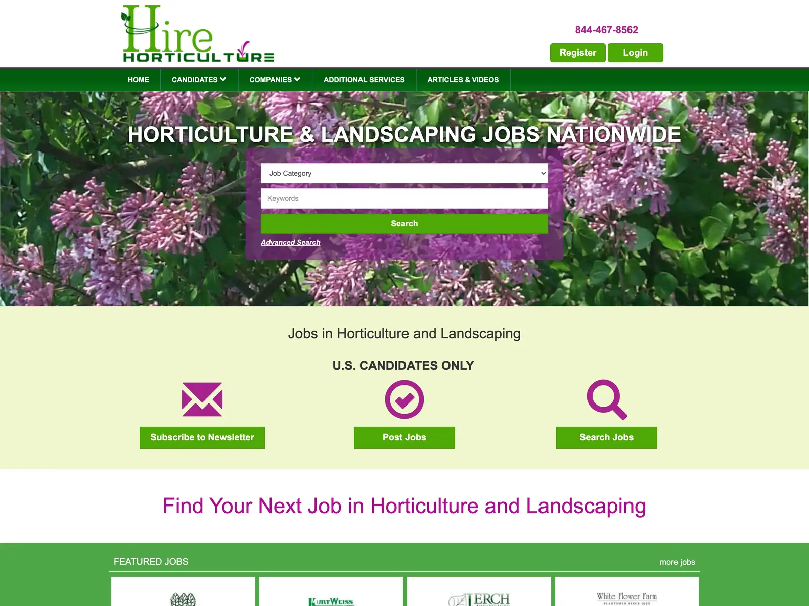 Screenshot of HireHorticulture.com
